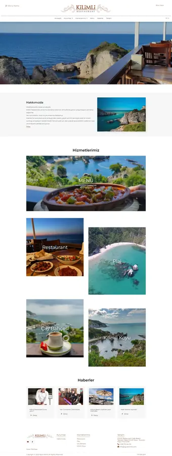 Çok dilli kurumsal hazır web sitesi örneği