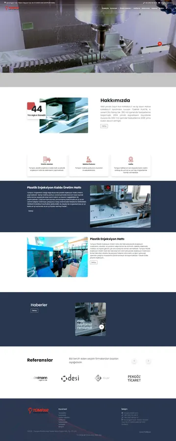 KOBİ hazır web sitesi tasarım örneği